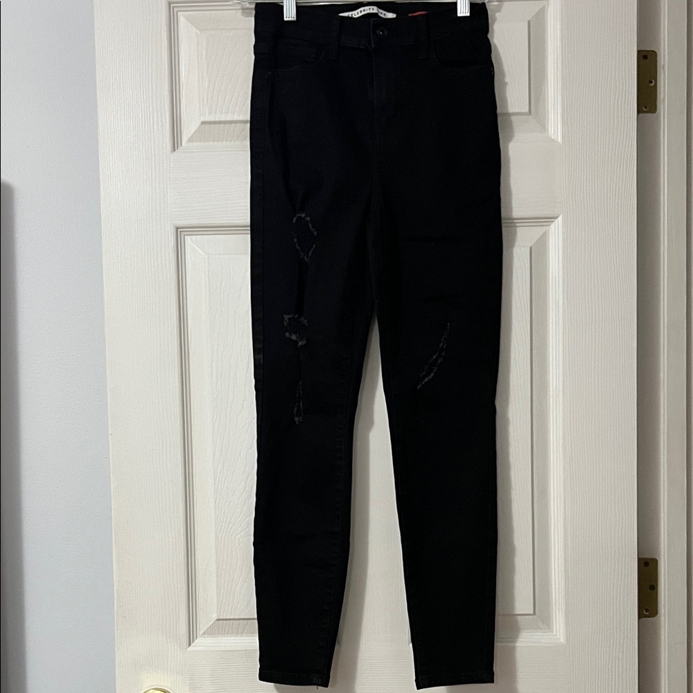 Celebrity Pink Black Skinny Jeans